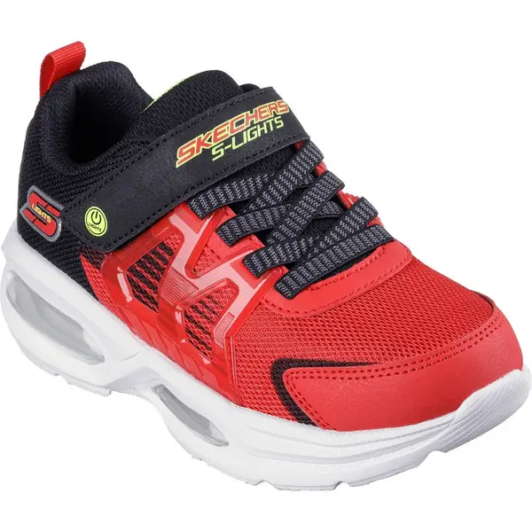 Image of Skechers Boys S Lights Prismatrons Light Up Trainers UK Size 13.5 (EU 33) Red/Black SKE2281-RDBK-13.5