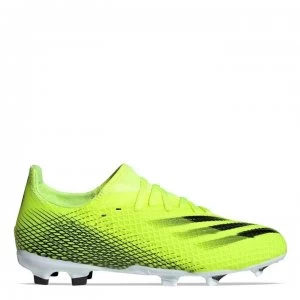 Image of adidas X Ghosted .3 Childrens FG Football Boots - SolYellow/Blue