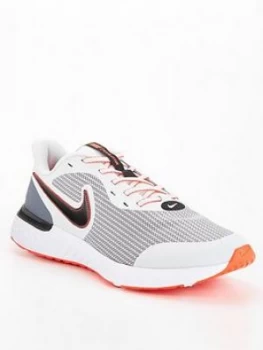 Image of Nike Revolution 5 Trainers - Grey/Red