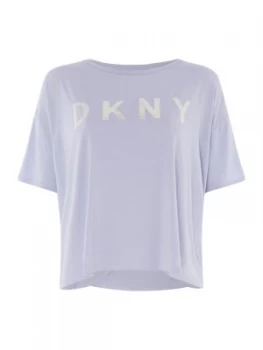 Image of DKNY Iridescent logo tee Lilac