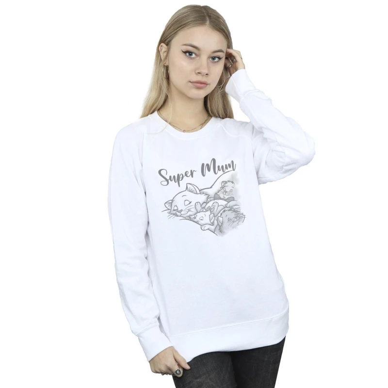 Image of Disney Classics Marie Super Mum Sweatshirt White female