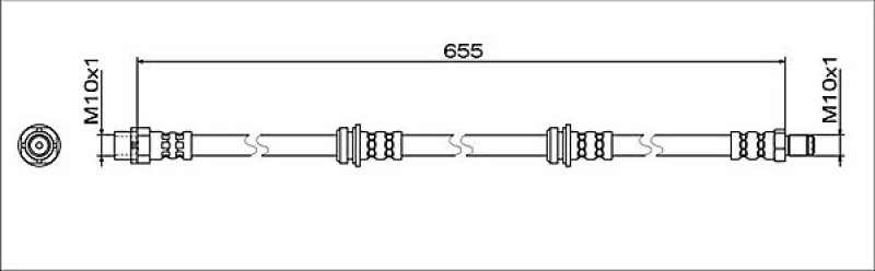 Image of Brake hose METZGER 4112064