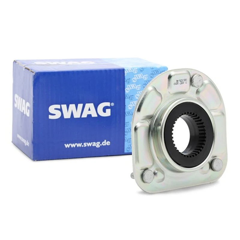 Image of SWAG 55 91 8481 Top strut mount Front Axle Left, with ball bearing Elastomer Suspension Strut Support Bearing (1180)