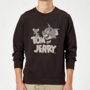 image of Tom & Jerry Circle Sweatshirt - Black - M