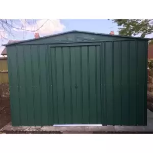 10' x 8' Lotus Heritage Green Apex Metal Shed (3.07 x 2.47m)