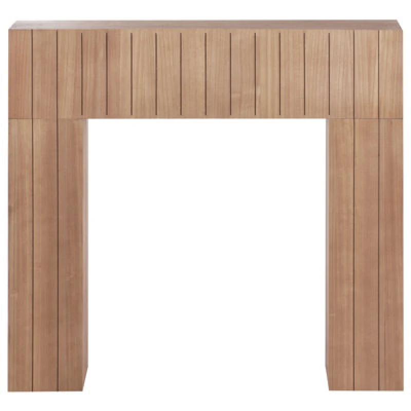 Image of Beliani Fireplace Mantel Bunbury Light Brown