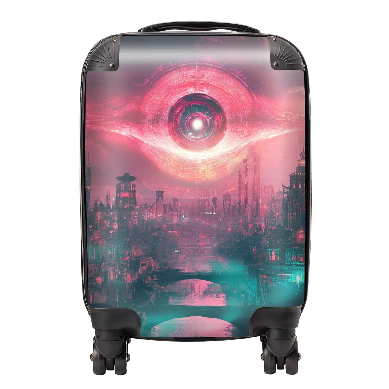 Image of Designer Luggage Elena Sable: 00064 Suitcase Size: Large Multicolor Unisex Large