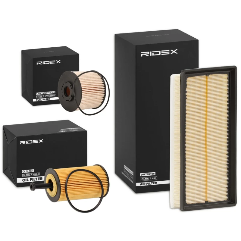 Image of RIDEX 4055F23178 Filter Set with air filter, with pre-filter Filter Set (4055)