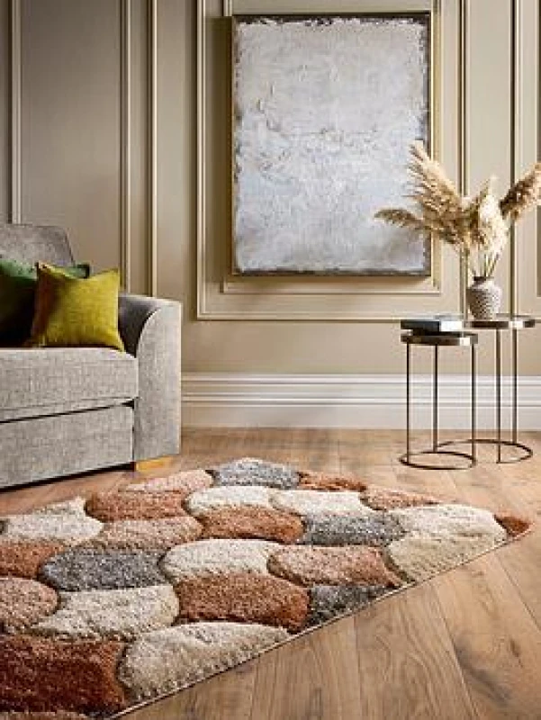 Image of Origins 3D Scallop Ox Red Terracotta 120X170Cm Rug