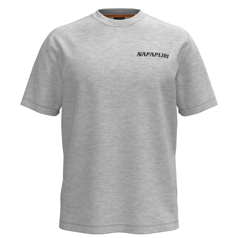 Image of T-Shirt Napapijri S-Sol Gris Male S