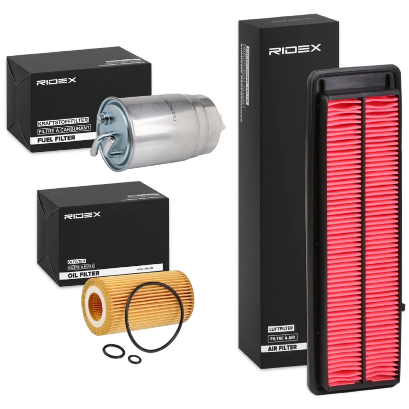 Image of RIDEX 4055F22868 Filter Set with gaskets/seals Filter Set (4055)