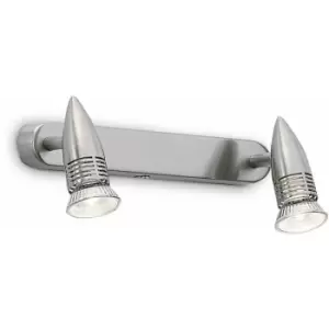 image of ALFA nickel wall light 2 bulbs