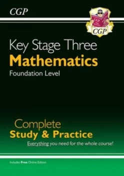 Image of New KS3 Maths Complete Study & Practice - Foundation with Online Edition by CGP Books