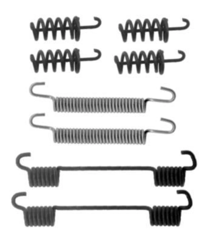 Image of HELLA Brake shoe fitting kit HELLA 8DZ 355 201-931