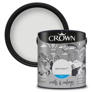 image of Crown Matt Emulsion Paint Early Dawn - 2.5 litres