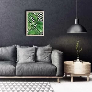 Image of KCT-004 Multicolor Decorative Framed MDF Painting