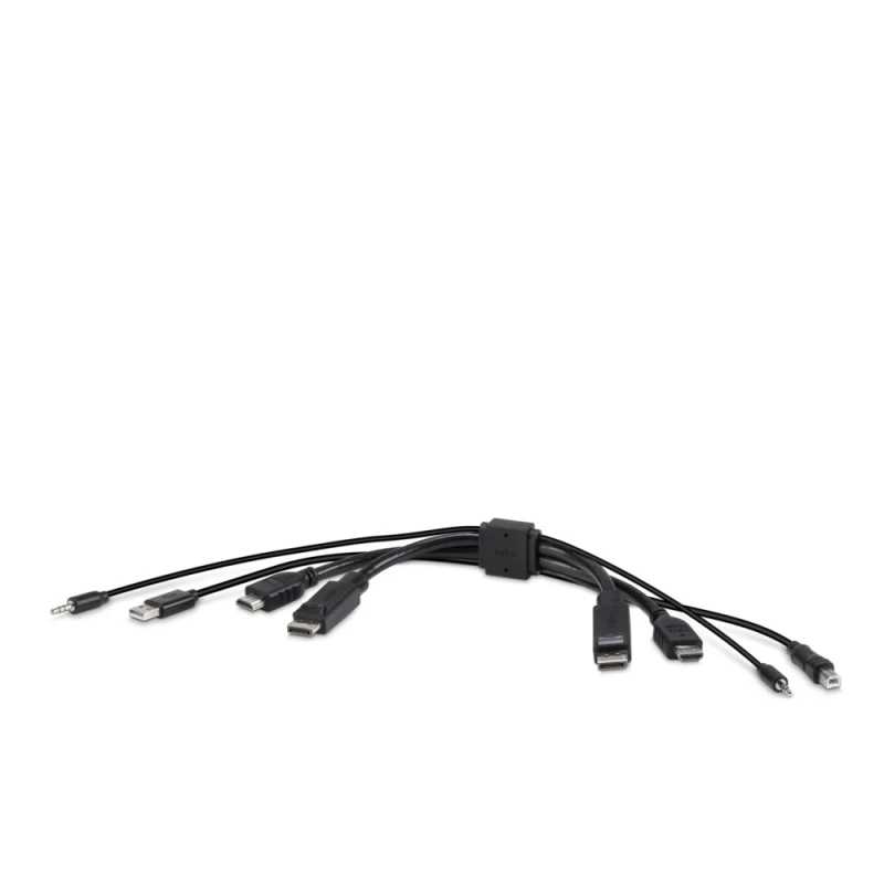 Image of Belkin F1DN2CC-HHPP1t KVM cable Black 0.3 m
