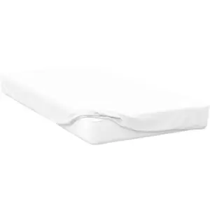 Image of Belledorm Premium Blend 500 Thread Count Fitted Sheet (Single) (White) - White