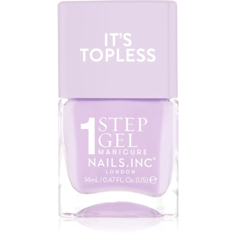 Image of Nails Inc. It's Topless gel nail polish with long-lasting effect shade Hailey 14 ml