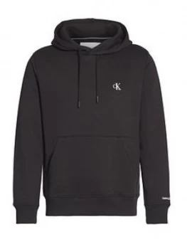 Image of Calvin Klein Jeans CK Essential Regular Overhead Hoodie - Black Size M Men