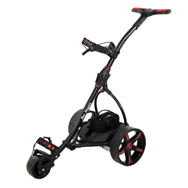 image of Ben Sayers 18-Hole Lithium Battery Electric Trolley - Black/Red