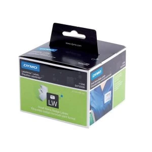 Image of Dymo 11356 Black on White Label Tape 89mm x 41mm