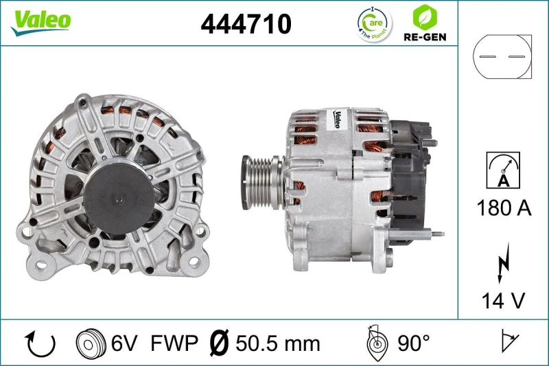 Image of Alternator VALEO 444710