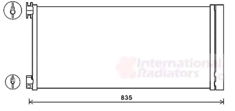 Image of VAN WEZEL 43015702 Condenser with dryer Condenser,air conditioning (448)