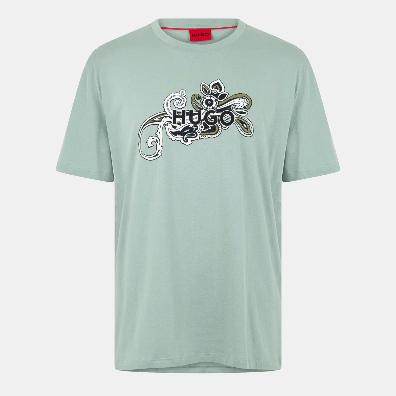 Image of Hugo Mens Durable T-Shirt Light Green male S