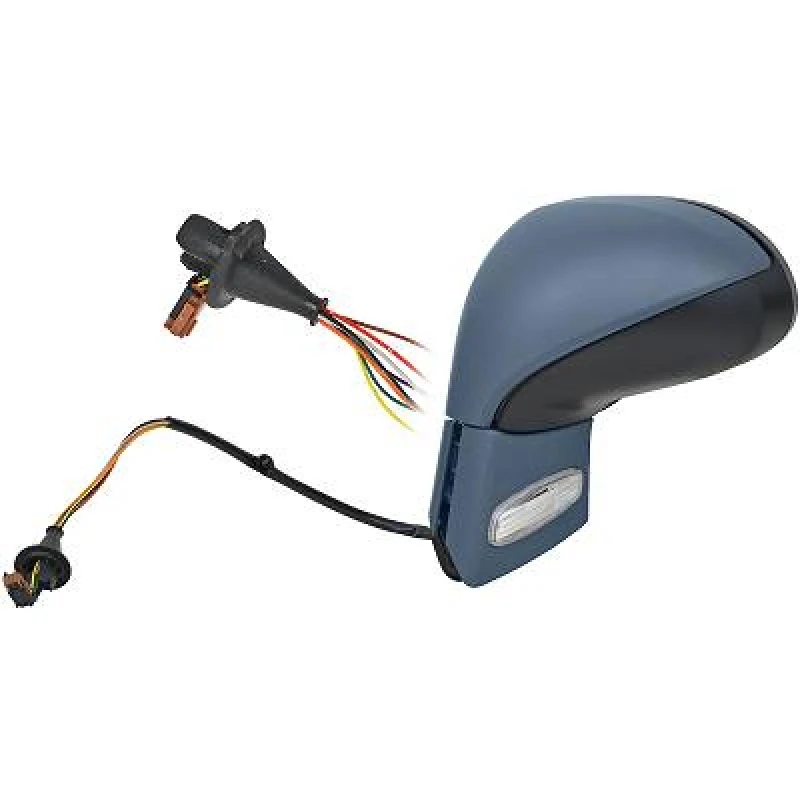 Image of DIEDERICHS 4235325 Wing mirror Left, Complete Mirror, primed, with two plugs Outside Mirror (50)