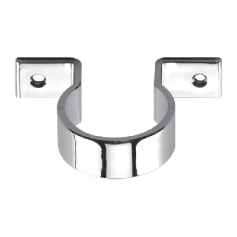 Image of McAlpine Chrome Plated Plastic Pipe Clip 35mm S35-CP, 5 Pack Silver