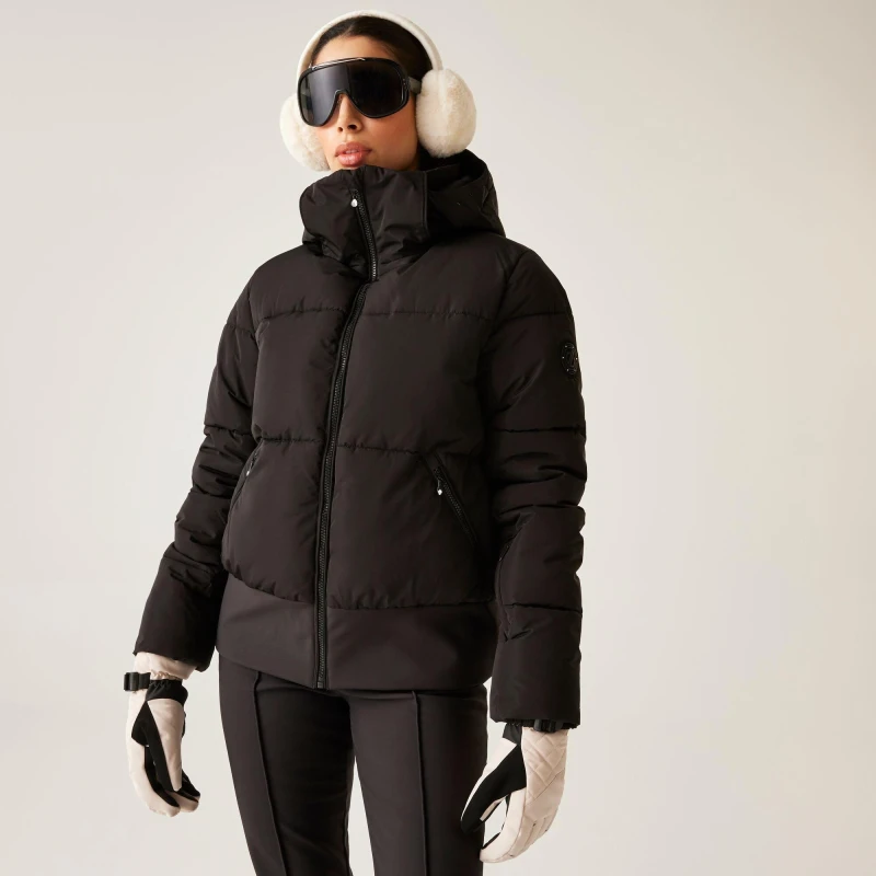 Image of Dare 2b Womens hooded ski jacket Dare 2B Glitz Noir Female 40 DWP633-800