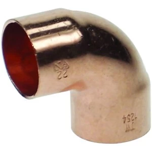 Image of Wickes End Feed Elbow - 28mm Pack of 2