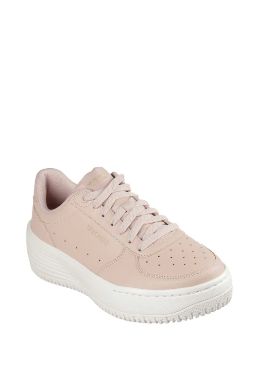 Image of Skechers Womens Grand 92 - Be Lifted Leather Trainers UK Size 5 (EU 38) Nude SKE2345-NUDE-5
