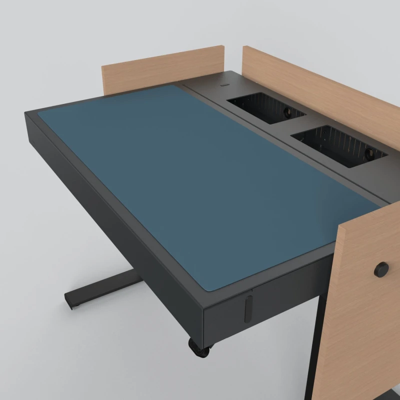 Image of Heckler Design H922-4005 desk pad Linoleum Blue