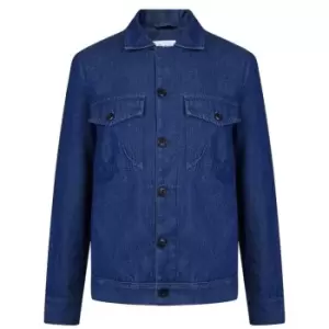 Image of Albam Work Denim Overshirt Jacket - Blue