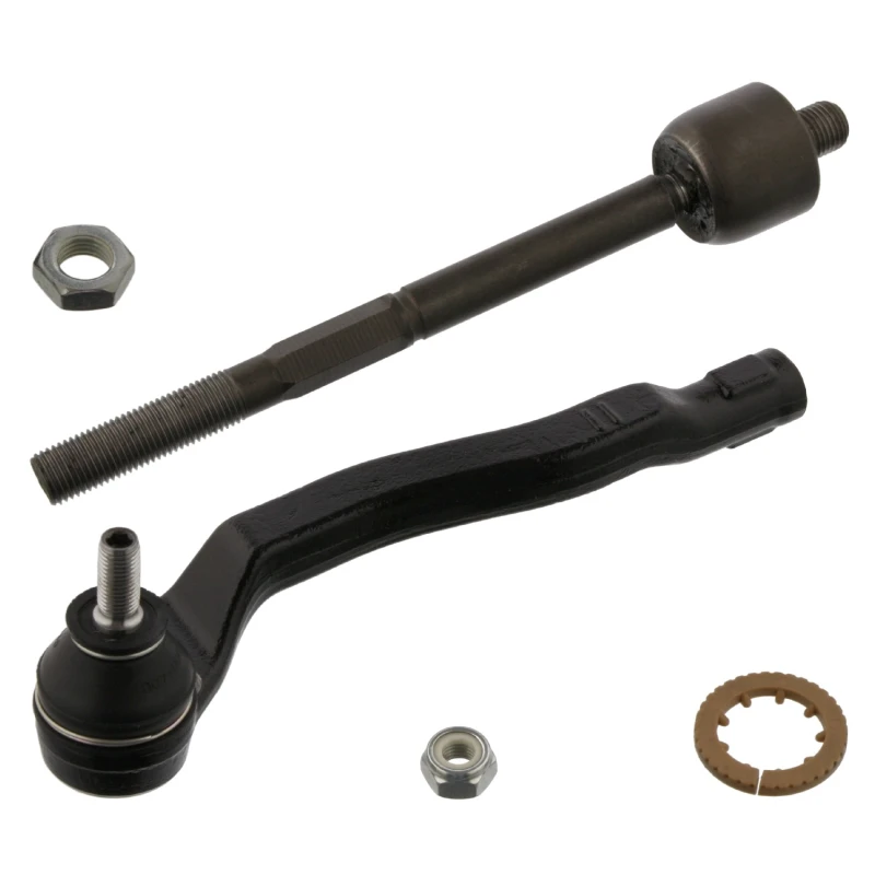 Image of FEBI BILSTEIN 39863 Tie Rod Front Axle Left, with lock nut Rod Assembly (284)