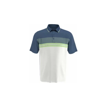 Image of Callaway MINI JACQUARD POLO REAL TEAL - S