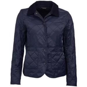 Image of Barbour Womens Deveron Polarquilt Jacket Navy 12
