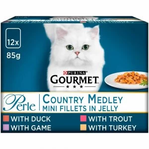 Purina Gourmet Perle Country Medley Cat Food 12 x 85g