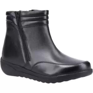 Image of Fleet & Foster Womens Morocco Twin Zip Leather Ankle Boots UK Size 8 (EU 41)