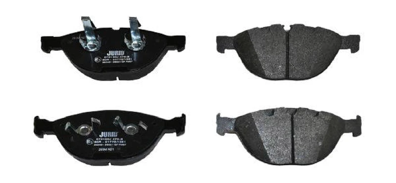 Image of JURID 573150J Brake pad set not prepared for wear warning indicator, without accessories, with piston clip Brake Pad Set,disc brake (402)