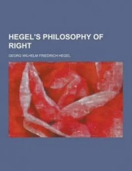 Image of Hegels Philosophy of Right by Georg Wilhelm Friedrich Hegel Paperback