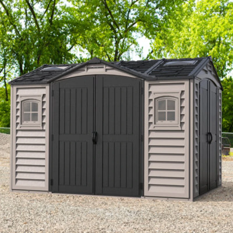 Image of StoreMore Saffron Apex Plus Vinyl Shed - 10.5X8ft