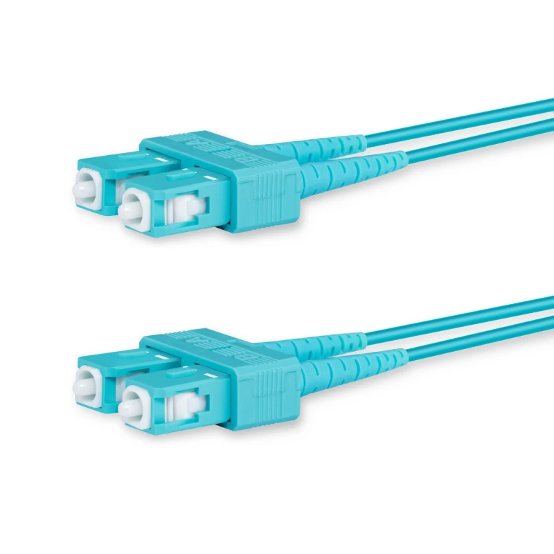 Image of Lanview LVO231302 InfiniBand/fibre optic cable 2m 2x SC OM3 Aqua colo