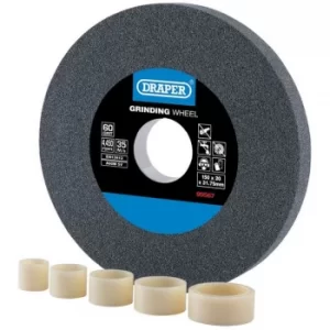 Image of Draper Aluminium Oxide Bench Grinding Wheel 60G (150mm x 20mm)