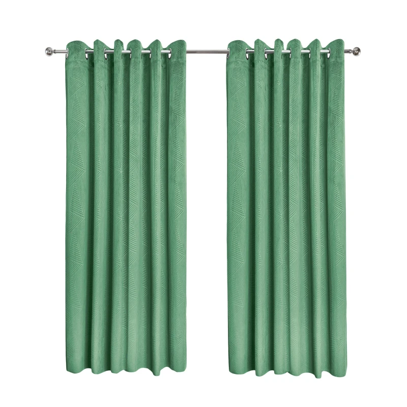 Image of Emma Barclay Blackout Curtains Thermal Velvet Eyelet Midnight Green unisex 168x137cm