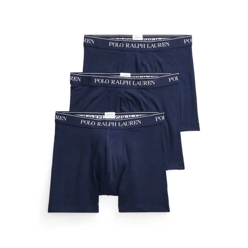 Image of Polo Ralph Lauren Mens 3 Pack Boxer Trunks Cruise Navy male Large