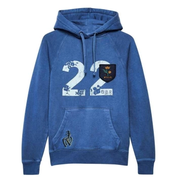 image of Jack Wills Redhill Modern Logo Hoodie - Blue