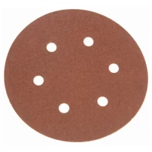 Image of Faithfull 5820 Hook & Loop Sanding Disc DID2 Holed 150mm x 80G (Pa...
